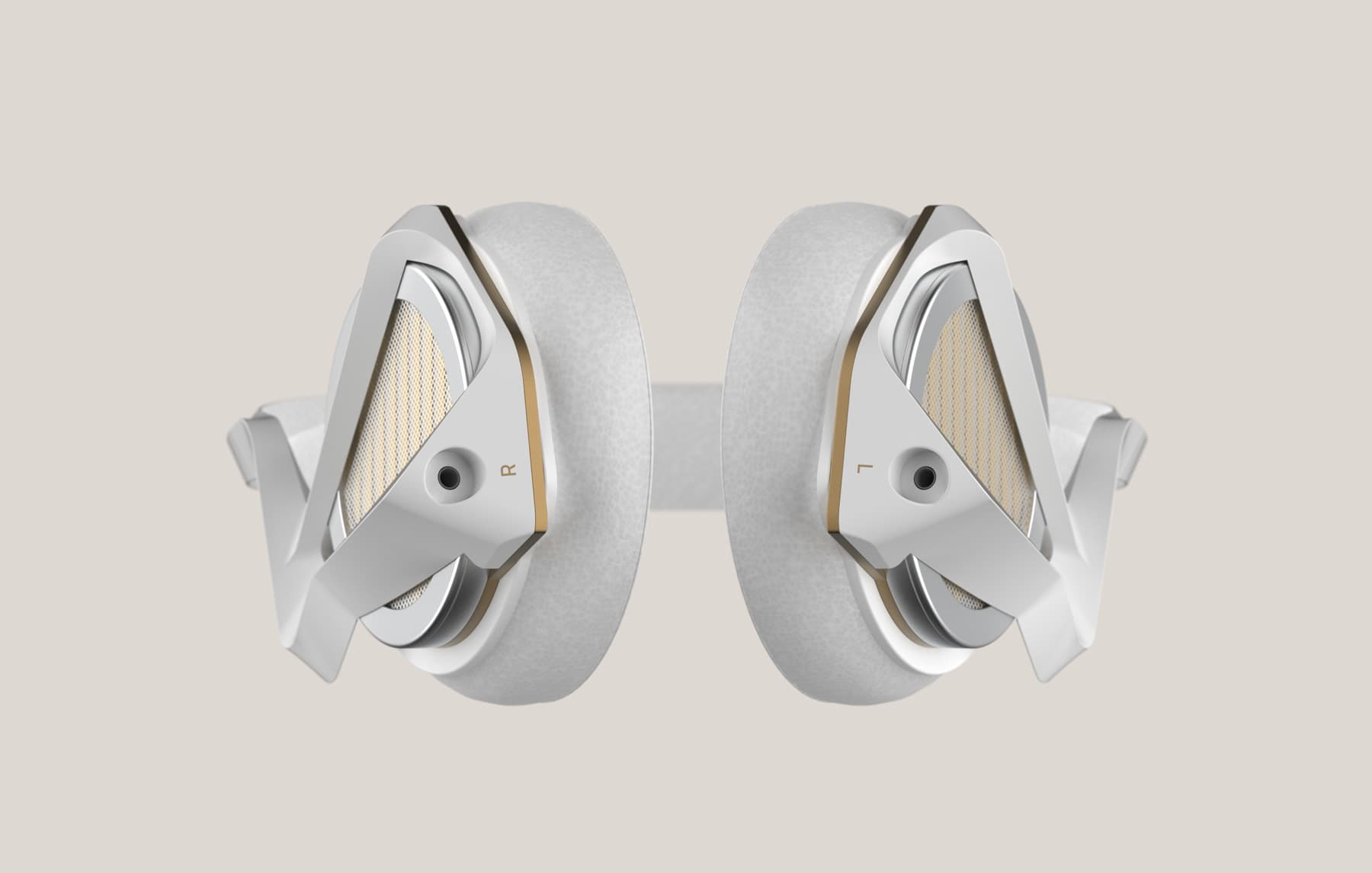 Bottom view of the P-Frame. The angled arms and tilted drivers make this view particularly interesting.