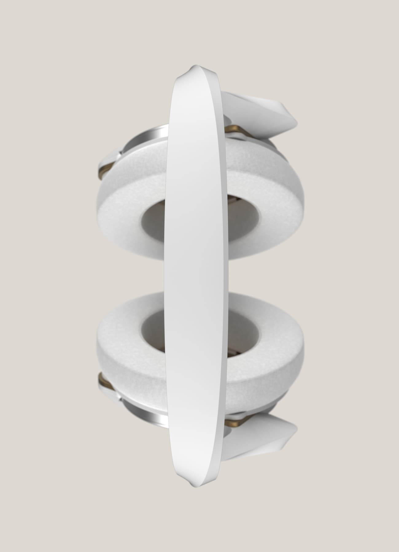 Top view of the P-Frame. The long flat top bar of the frame covers up most of the earpads below.